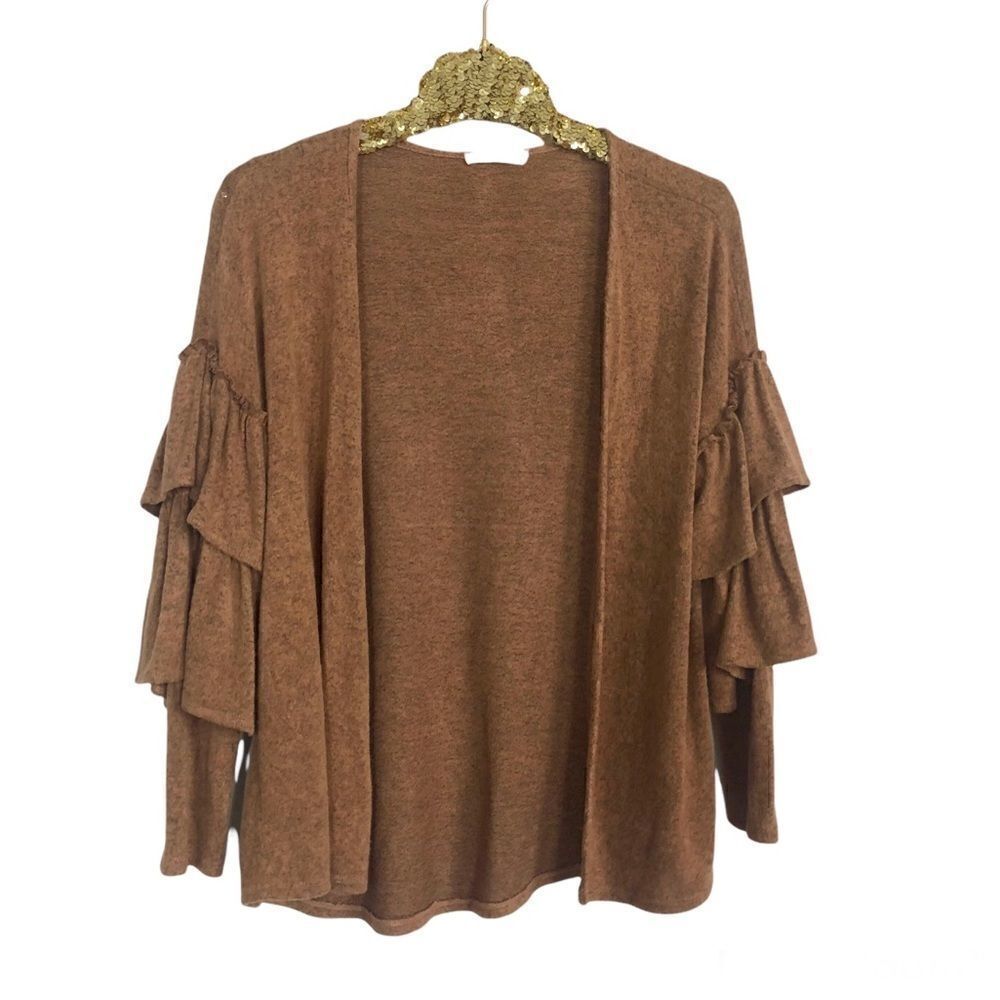 Entro Ruffled Arm Cardigan 